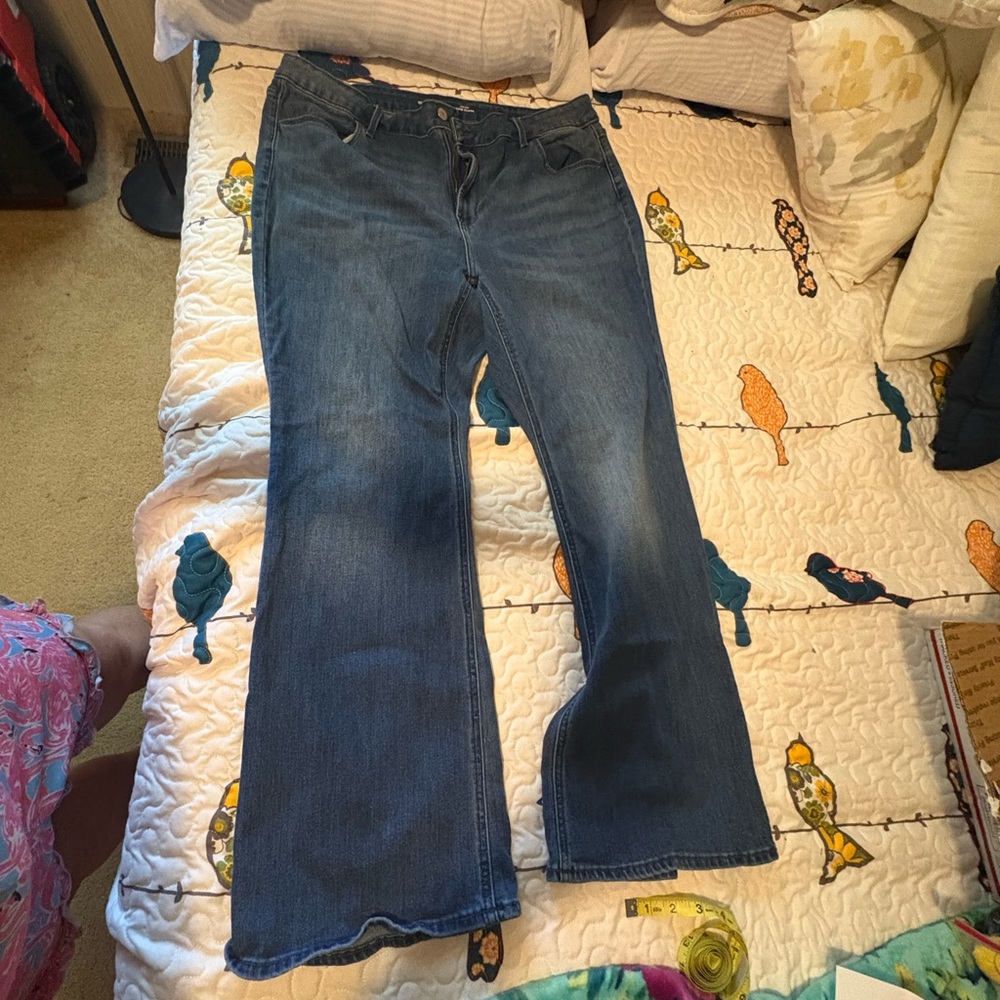 Old Navy Dark Blue Flare Jeans